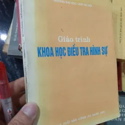 Giáo trình Khoa học điều tra hình sự 1017843