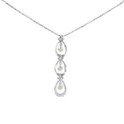 K18WG Dây chuyền kim cương 0.70CT - Hàng hiệu Chính hãng