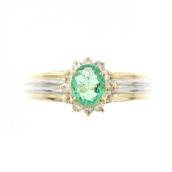 Nhẫn Emerald K18YG/PT900 0.28CT - Hàng hiệu Chính hãng 853342