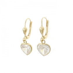 K18YG Bông tai hình trái tim - Hàng hiệu Chính hãng 864940