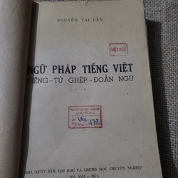 Ngữ  pháp tiếng Việt_  Nguyễn Tài Cẩn _1975_sách ngôn ngữ tiếng Việt