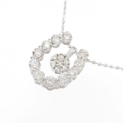 K18WG 2WAY Dây chuyền kim cương 0.17CT - Hàng hiệu Chính hãng 860939