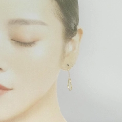 K18YG Bông tai hình trái tim - Hàng hiệu Chính hãng 870501