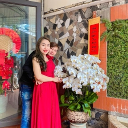 Đầm đỏ dự tiệc size M/ L do có thắt chun dây lưng nên điều chỉnh được to nhỏ 465896