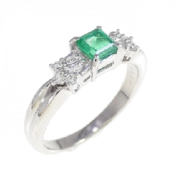Nhẫn Emerald PT900 0.34CT