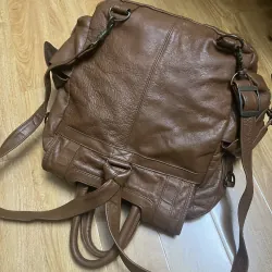 Balo nam 30x42x15 da thật 2hand 1013065