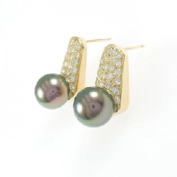 Bông tai ngọc trai đen K18YG 9.3mm - Hàng hiệu chính hãng 862865