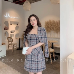 Set dạ kẻ sz S 401732