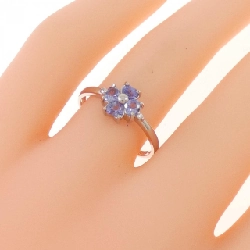 Nhẫn Tanzanite hoa PT900 667588
