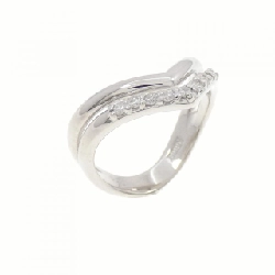 Nhẫn nhẫn ngón út kim cương K18WG 0.09CT