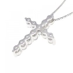 K18WG Dây chuyền kim cương chéo 0.26CT - Hàng hiệu Authentic 869059