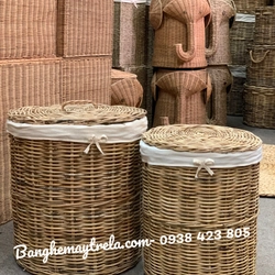 Giỏ tròn mây tre đan tự nhiên 525243