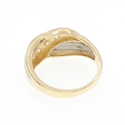 Nhẫn kim cương K18YG/PT900 0.50CT 669006