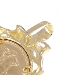 K18YG(枠) Đồng xu Mặt dây chuyền - Hàng hiệu Chính hãng 867140