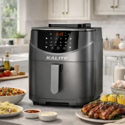 🔥 NỒI CHIÊN HƠI NƯỚC KALITE STEAM 7 – 2 TRONG 1 CHIÊN & HẤP | 7L 💨