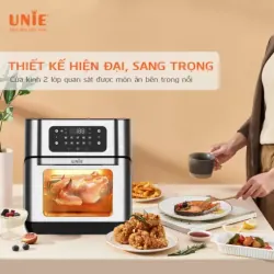 Nồi chiên không dầu UNIE UE-1000 12L, 14 chế độ nấu, bảng điều khiển cảm ứng một chạm 578129