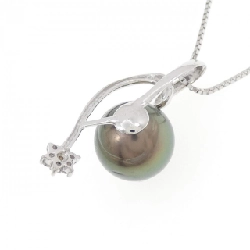 K18WG Ngọc trai đen dây chuyền 10.4mm - Hàng hiệu Authentic 856957