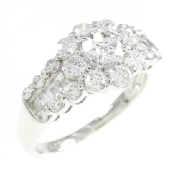 Nhẫn kim cương hoa PT900 0.502CT