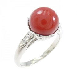 Nhẫn san hô PT900 9mm