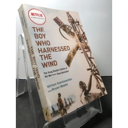 The boy who harnessed the wind mới 85% ố bẩn nhẹ William Kamkwamba HPB1408 NGOẠI VĂN