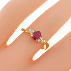 Nhẫn ruby K18YG 0.423CT 668924