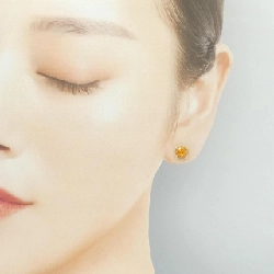 K18YG Citrine Bông tai - Hàng hiệu Chính hãng 867356