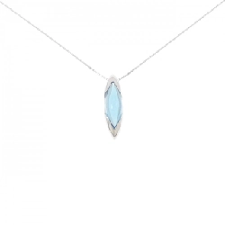 K18WG Blue Topaz Necklace - Hàng hiệu Authentic