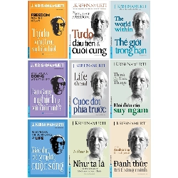 Combo Sách Của Jiddu Krishnamurti (Bộ 9 Cuốn) - J. Krishnamurti