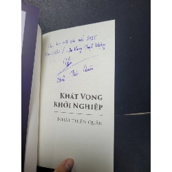 Khát vọng khởi nghiệp mới 90% rách bìa, có chữ ký tác giả nhẹ 2024 Nhất Thiên Quân HCM2205 KỸ NĂNG 919060