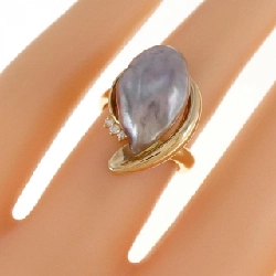 Nhẫn ngọc trai đen K18YG 672633