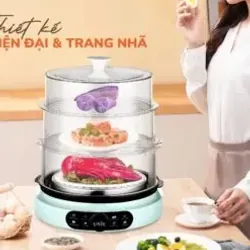 Nồi hấp Unie UE680 – Dung tích 15L siêu to, hấp 3 tầng cực tiện! 🍲🔥 715795