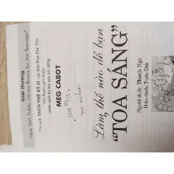 [Phiên Chợ Sách Cũ] Làm Thế Nào Để Bạn "Toả Sáng" - Meg Cabot S1507 506291