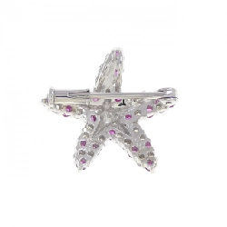 K18WG Sao Biển Sapphire Brooch 0.45CT - Hàng hiệu Chính hãng 877730