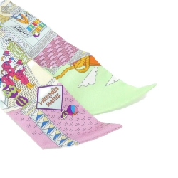 Hermès LA MAISON DES CARRES Twilly 062941S khăn quàng 624237