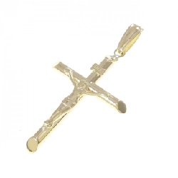 K18YG Mặt dây chuyền hình chữ thập - Hàng hiệu Chính hãng