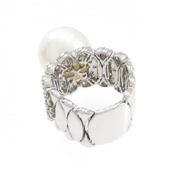 Nhẫn ngọc trai trắng K18WG 14mm - Hàng hiệu Authentic 855094