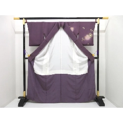 Áo kimono thăm viếng, trang trí vàng Yuzen, thêu bo màu 883401