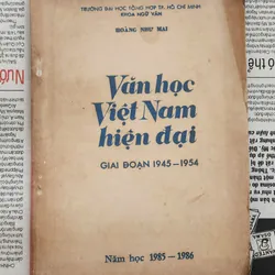 Văn Học Việt Nam hiện đại (1945-1954) - Giáo sư/nhà giáo nhân dân Hoàng Như Mai