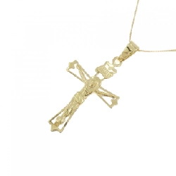 K18YG Dây chuyền hình chữ thập - Hàng hiệu Chính hãng 866009