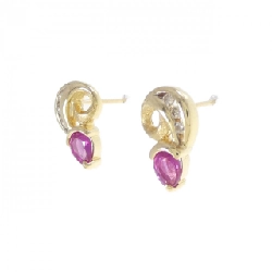 K18YG/K18WG Bông tai Ruby - Hàng hiệu Chính hãng 870408