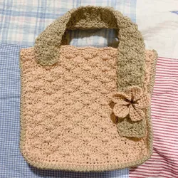 TÚI SỢI MÓC TAY HOẠ TIẾT DỄ THƯƠNG - HANDMADE CROCHET BAG 763510