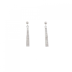 K18WG Bông tai kim cương 0.16CT - Hàng hiệu Chính hãng