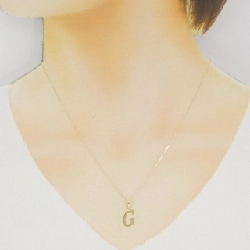 K18YG Chữ cái G Dây chuyền - Hàng hiệu Chính hãng 857179