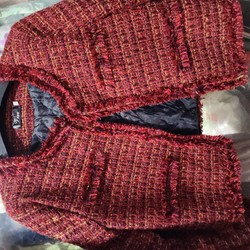 Áo khoác dạ Tweed size M đã qua sử dụng, còn mới 90%