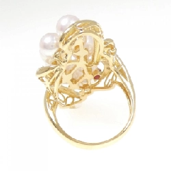 Nhẫn ngọc trai Akoya K18YG - Hàng hiệu Authentic 852345