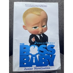 The boss baby mới 85% ố vàng nhẹ nếp gấp bìa truyện ngoại văn và thiếu nhi Junior Novelization HPB1505