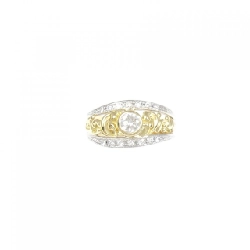 Nhẫn kim cương K18YG/PT 0.318CT 673118