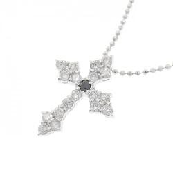 K18WG Dây chuyền kim cương chéo 0.50CT - Hàng hiệu Chính hãng 856808