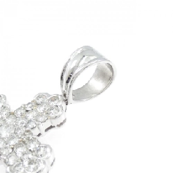 K18WG Mặt dây chuyền kim cương chéo 2.50CT - Hàng hiệu Chính hãng 866257