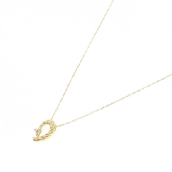 K18YG Dây chuyền kim cương hồng 0.04CT - Hàng hiệu Authentic 861660